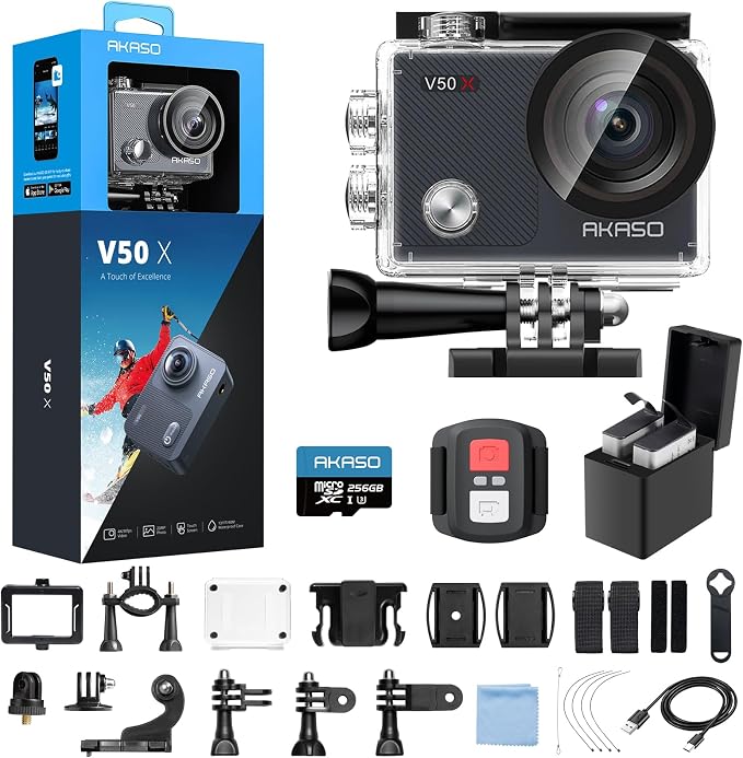 AKASO V50X Native 4K30fps WiFi Action Camera by AKASO