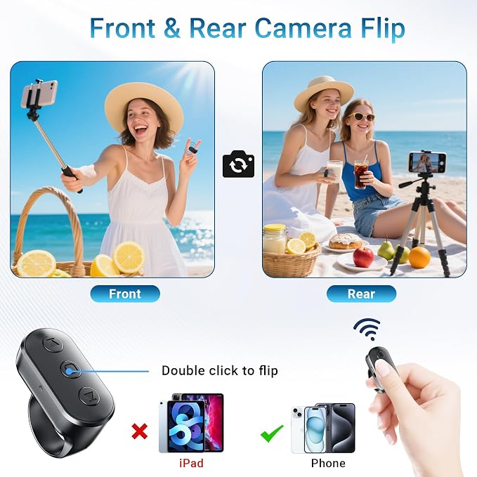 Wireless Ring Remote for iPhone Android Camera - Image 3