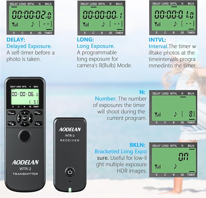 AODELAN Intervalometer Remote for Nikon - Image 4