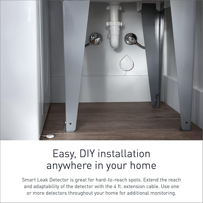 Moen Flo Smart Water Leak Detector, Drip or Flood Sensor Alarm - Image 5