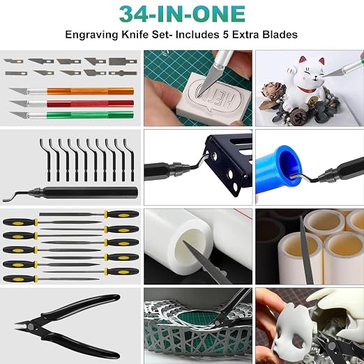 3D Printer Tool Kit, 70-piece Set of 3D Printer Accessories, Compatible - Image 5