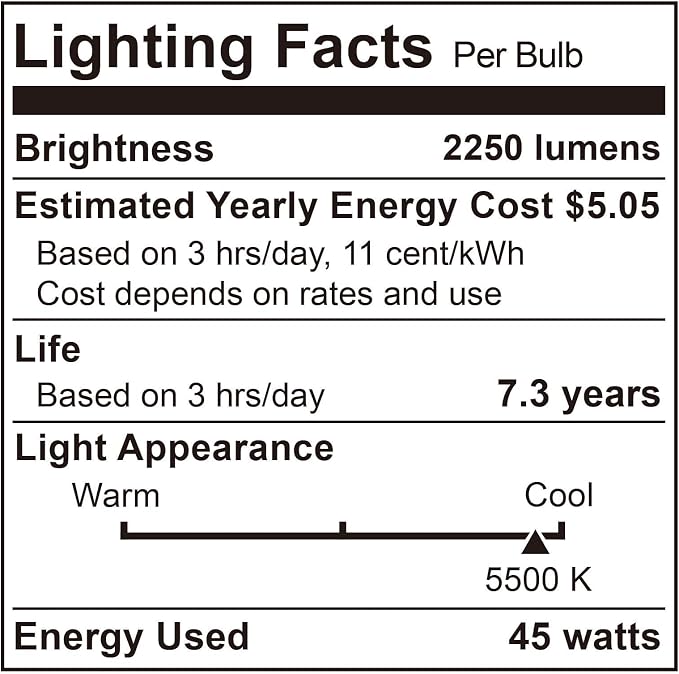 EMART Full Spectrum Light Bulb, 45W 5500K Spiral CFL Daylight - Image 8