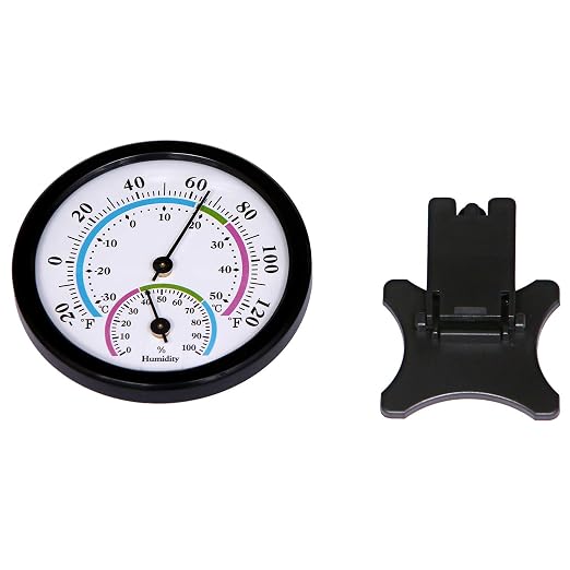 Mini Indoor Thermometer Hygrometer Analog 2 in 1 Temperature Humidity Monitor - Image 6