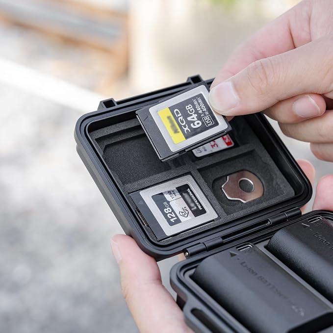 JJC Portable Camera Battery Memory Card Storage Case - Image 9