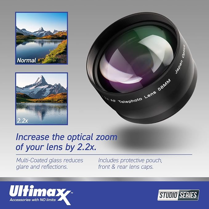 Ultimaxx 58MM Complete Lens Filter Accessory Kit - Image 3