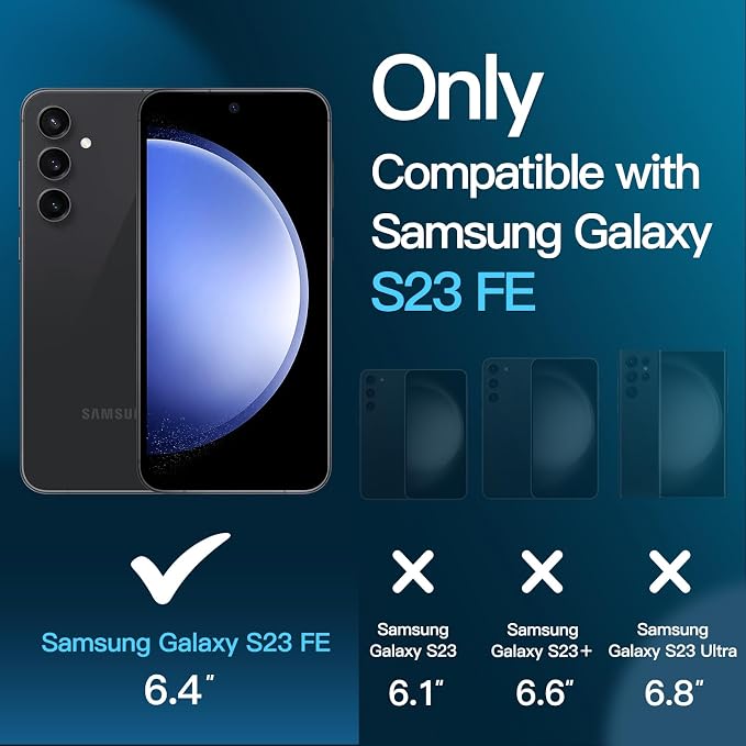 JETech Screen Protector for Samsung Galaxy S23 FE 6.4-Inch - Image 2