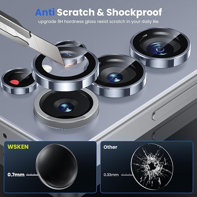 WSKEN for Samsung Galaxy S25 Ultra Camera Lens Protector - Image 3