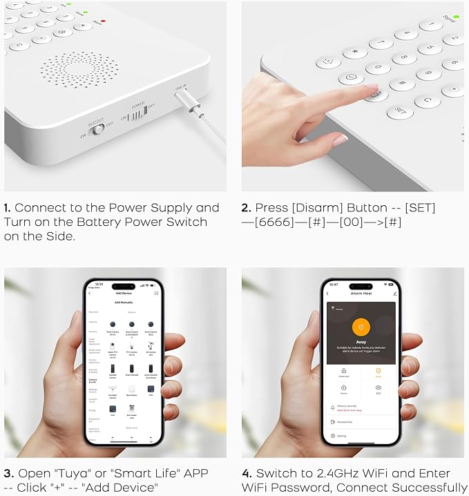 YBJ Alarm System for Home Security, DIY Wireless Home Alarm System - Image 6