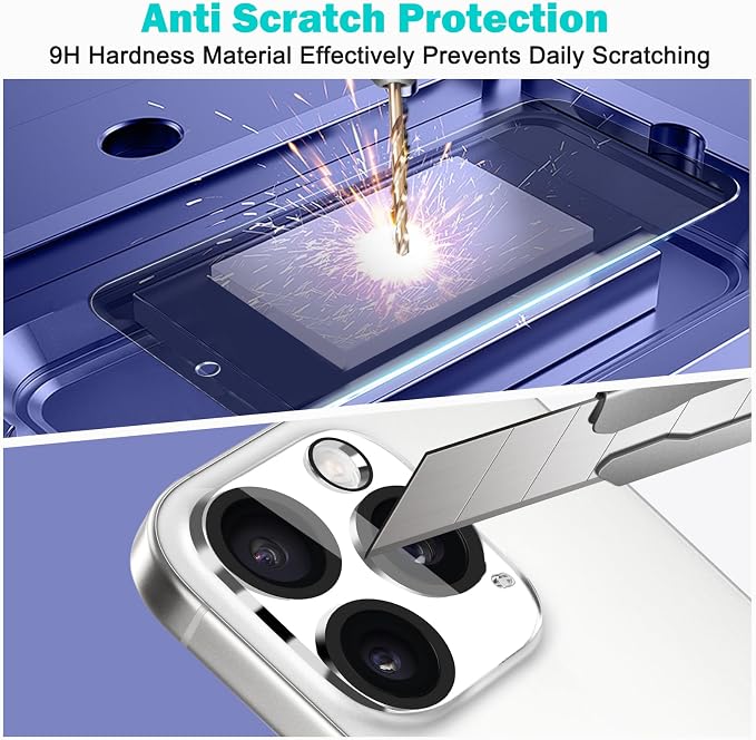 PEHAEL 3+3 Pack for iPhone 16 Pro Privacy Screen Protector - Image 6