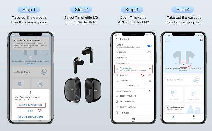 Timekettle M3 Language Translator Earbuds, Two-Way Translator Device - Image 8