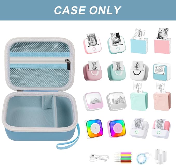 ANKHOH Label Maker Case for Memoking T02/ for Phomemo M02/ M02S/ M02 Pro/ Q30S/ - Image 2
