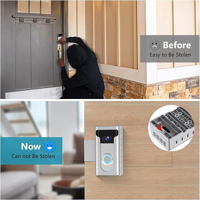 KIMILAR 2024 Upgrade Anti-Theft Video Doorbell Mount, Not Block Doorbell Motion - Image 9
