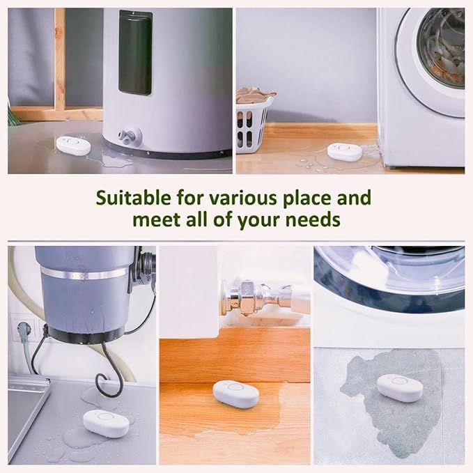 METAK Water Leak Detector Alarm: WiFi Water Flooding Monitor Smart App Sink - Image 4
