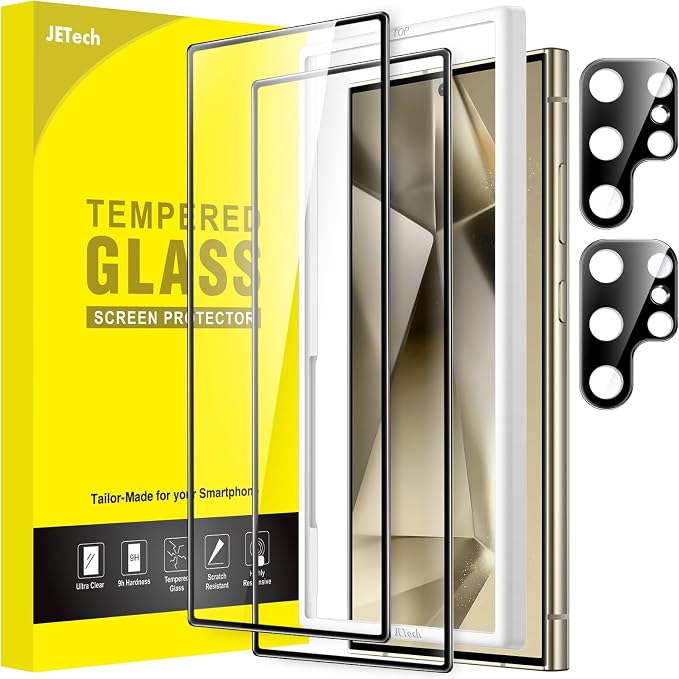 JETech Screen Protector for Samsung Galaxy S24 Ultra 5G 6.8-Inch by JETech