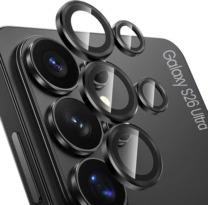 Tensea (3+2PCS Compatible with Samsung Galaxy S26 Ultra Camera Lens Protector by Tensea