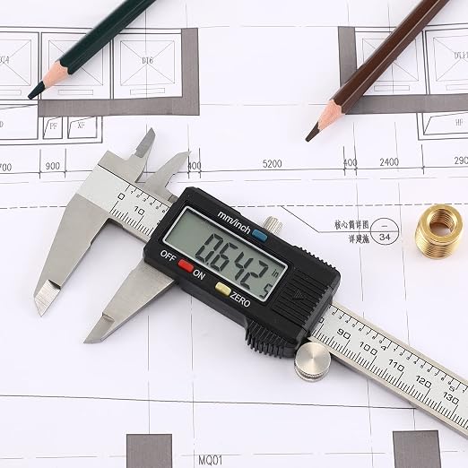 Electronic Digital Caliper Measuring Tool, Stainless Steel Vernier Caliper - Image 6