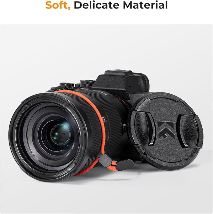 K&F Concept 43mm Lens Cap, 9-in-1 Center Pinch Lens Cover + Anti-Loss Keeper - Image 6