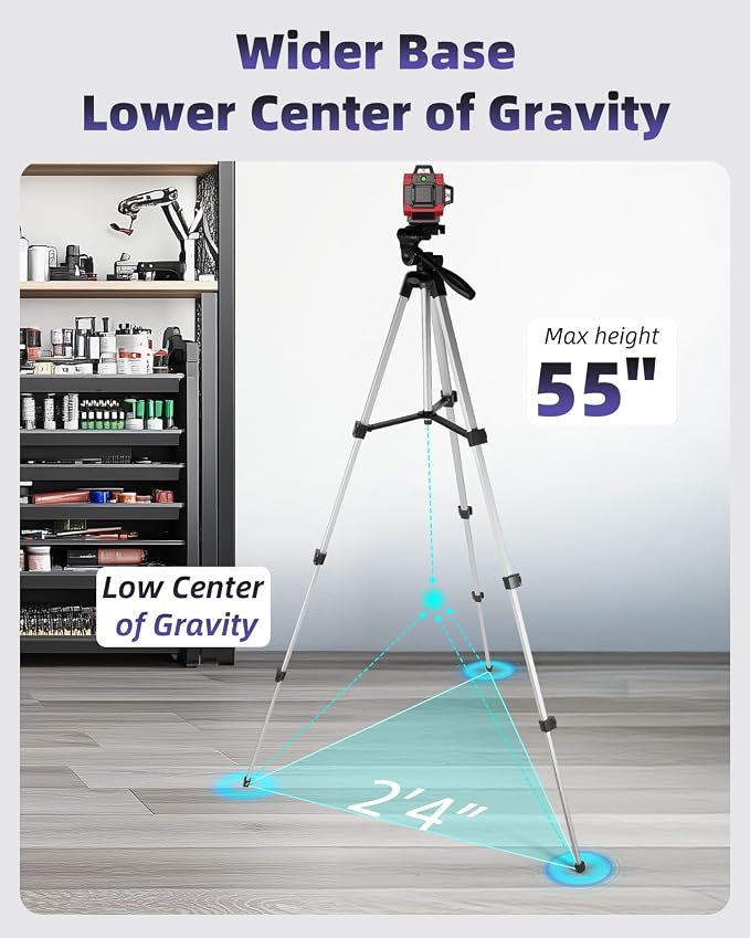 55 inch Aluminum Laser Level Tripod - Image 5