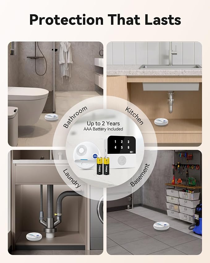 PILSAMAS WIFI Water Leak Detector 4-Pack + Samrt Hub - Image 9