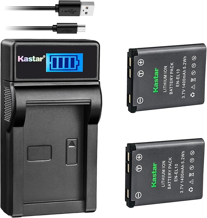 Kastar Battery & LCD Slim USB Charger by Kastar
