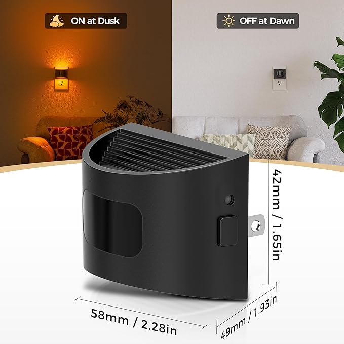 DORESshop LED Night Light, Night Lights Plug into Wall, 3 Mode Plug in Night - Image 5