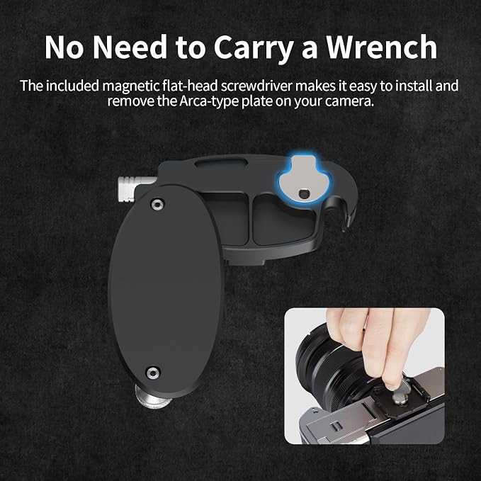 Nitze Camera Clip with Arca-Type Plate, Metal Capture Clip with Magnetic - Image 6