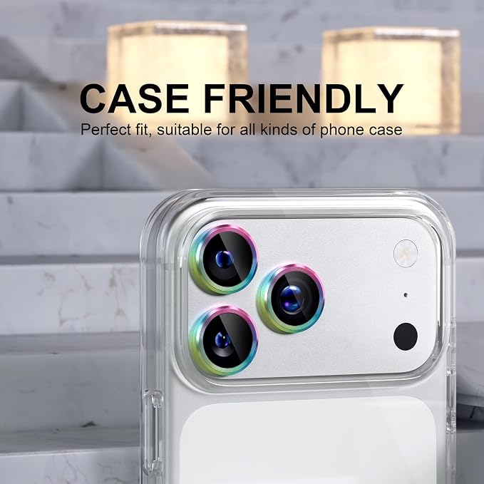 Choiche Compatible for iPhone 17 Pro/iPhone 17 Pro Max Camera Lens Protector - Image 4