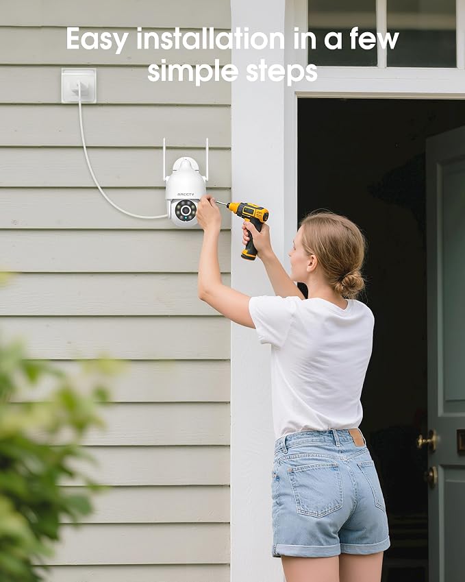 ARCCTV 2K Security Camera Outdoor, 2.4G/5G WiFi 24/7 Recording Security Camera - Image 6