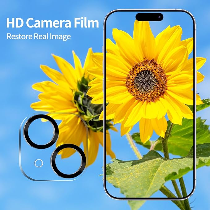 PEHAEL 2+2 Pack for iPhone 15 Pro Privacy Screen Protector - Image 5