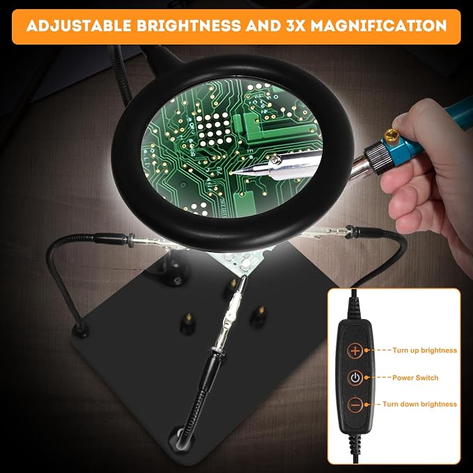 XYK Magnetic Helping Hands Soldering Station - Image 2