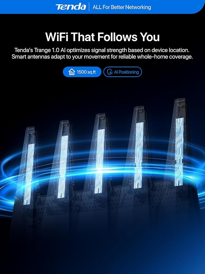 Tenda WiFi 7 Router BE7200 – Dual-Band High-Speed Wireless Internet Router - Image 8