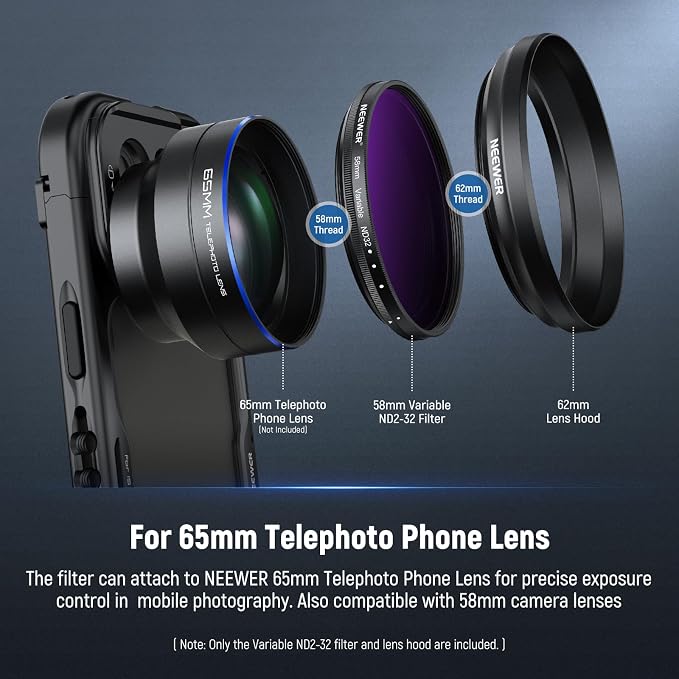 NEEWER 58mm Variable ND Filter - Image 2