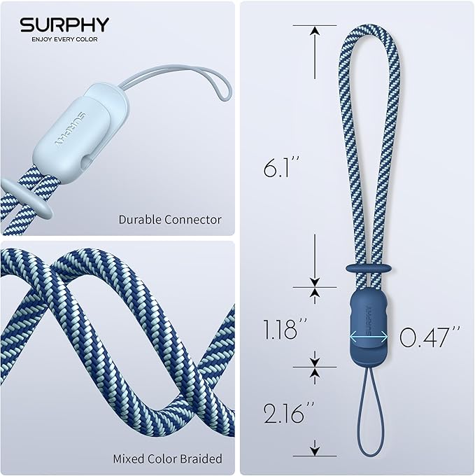 SURPHY 2 Pack Phone Lanyard for Cellphone Case, Phone Wrist Strap for Case - Image 5