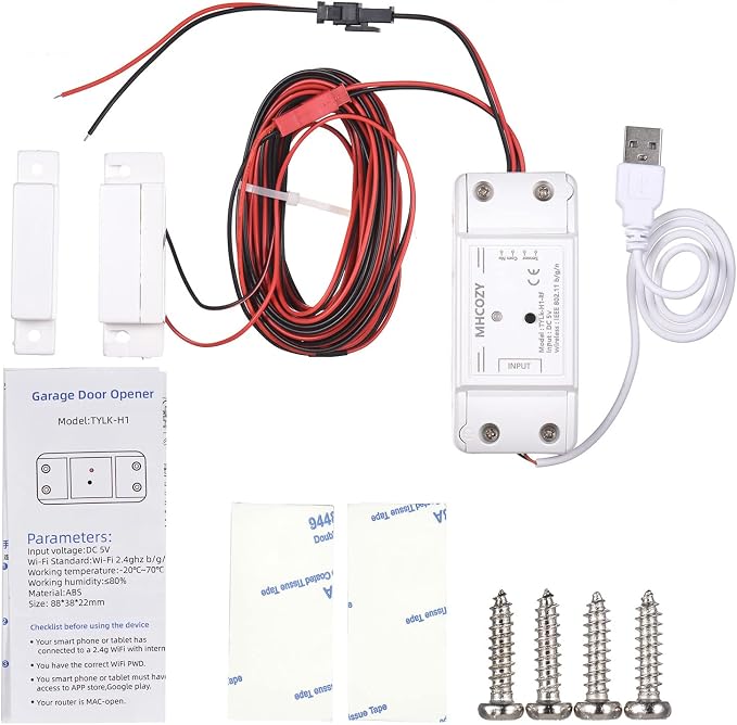 Tuya WiFi+BT Smart Garage Door Opener Controller Kit Intelligent Garage by Splenssy