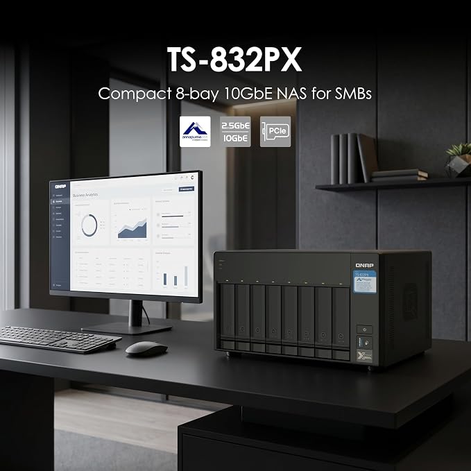 QNAP TS-832PX-4G 8 Bay High-Capacity NAS - Image 2