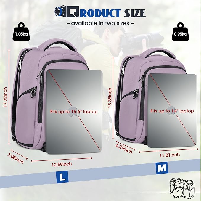 Camera Backpack Camera Bag for Photographers DSLR SLR Mirrorless Camera Cases - Image 9