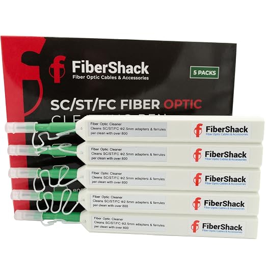 Fibershack - 2.5mm SC Fiber Cleaner Pen - 5 Pack - FC & ST Fiber Optic Cleaning - Image 6