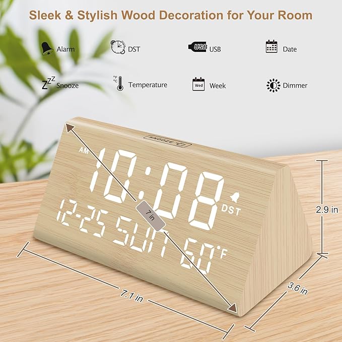 DreamSky Digital Alarm Clocks for Bedrooms - Image 7