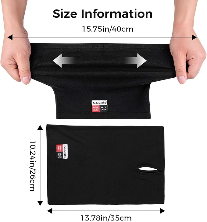 Fullsheild FR Face Mask for Men Summer FR Neck Gaiter Welding Hood Lightweight - Image 5