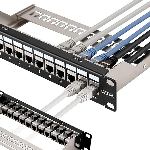 Rapink Mini 12 Port Cat6A Patch Panel by Rapink