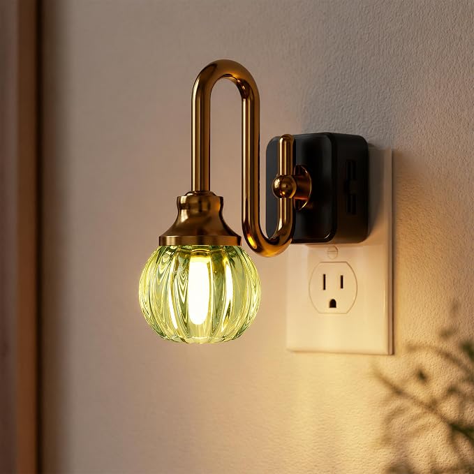 JandCase Night Light, Night Lights Plug into Wall, 0-100 LM Dimmable Nightlights by JandCase