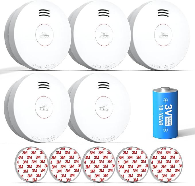 SITERWELL Smoke Detector, Smoke Detector 10 Year Battery by SITERWELL