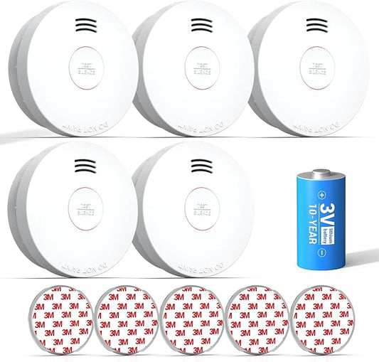 SITERWELL Smoke Detector, Smoke Detector 10 Year Battery by SITERWELL