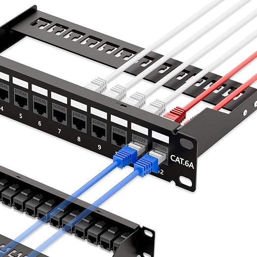 iwillink 10Gbps Cat6A Patch Panel 12 Port, Keystone Patch Panel UTP 10-Inch by IWILLINK