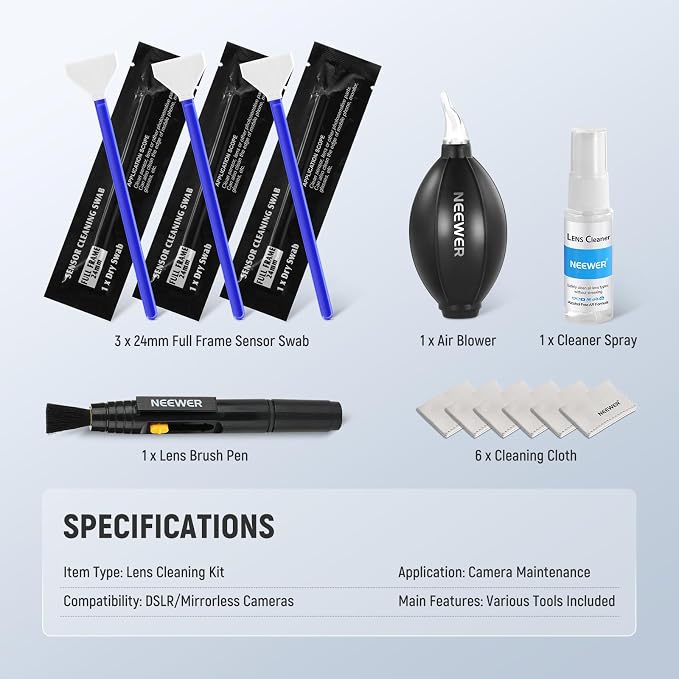 NEEWER 12 in 1 Camera Lens Cleaning Kit - Image 9
