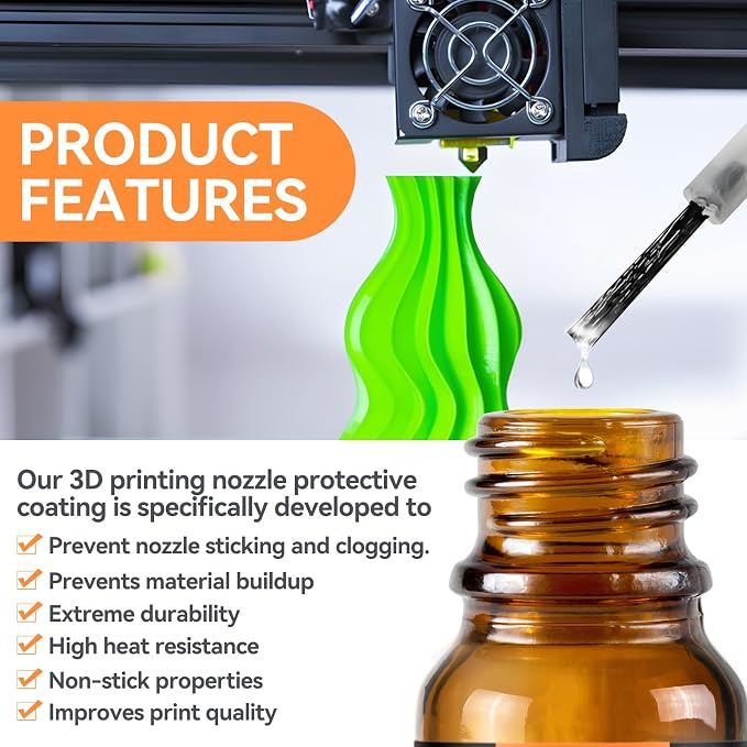 3D Printer Nozzle Protection Coating, 3D Printer Nozzle Cleaner High Temperature - Image 4