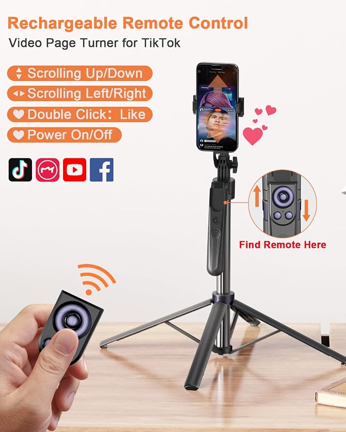 Yeaki 71” Auto Face Tracking Tripod - Image 3