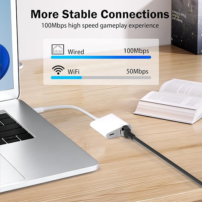 2 in 1 Lightning to RJ45 Ethernet LAN Network Adapter - Image 4