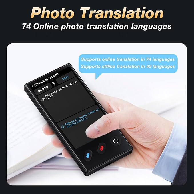 Language Translator Device 2025, AI & ChatGPT & No WiFi Needed, Real-Time Two - Image 5