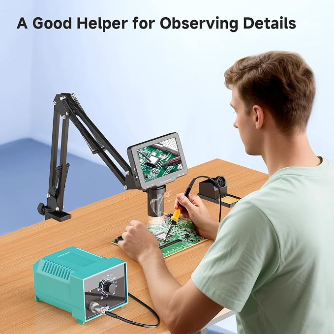 5" LCD Digital Soldering Microscope - Image 7